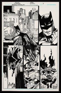 Original Art Batman Mortality #1 (2011) 7 Pages by Denys Cowan & John Floyd