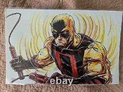 Original Art By Marcos Medina-Plaud 11x17 Daredevil