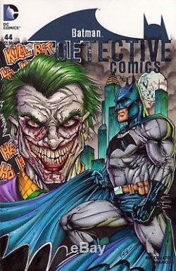 Original Art Comic Book Sketch Cover Detective #44 Batman Joker By Jim Kyle