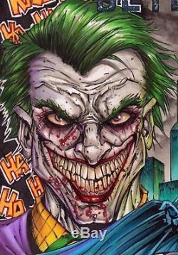 Original Art Comic Book Sketch Cover Detective #44 Batman Joker By Jim Kyle