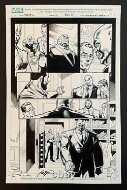 Original Art DAREDEVIL #27 Adriano DI BENEDETTO inks, Mike HAWTHORNE, Kingpin