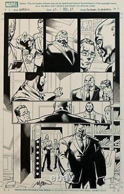 Original Art DAREDEVIL #27 Adriano DI BENEDETTO inks, Mike HAWTHORNE, Kingpin