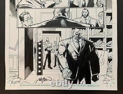 Original Art DAREDEVIL #27 Adriano DI BENEDETTO inks, Mike HAWTHORNE, Kingpin