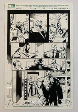 Original Art DAREDEVIL #27 Adriano DI BENEDETTO inks, Mike HAWTHORNE, Kingpin