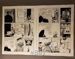 Original Art From Hell Alan Moore Eddie Campbell Jack The Ripper Ch. 5 Pp 12 13