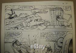 Original Art (IRON MAN #217 p16) SIGNED BOB LAYTON, IM ACTION ALL PANELS! MARVEL
