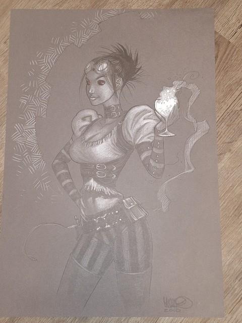 Original Art Lady Mechanika By Micah Gunnell Aspen Comics Dreamwave Productions
