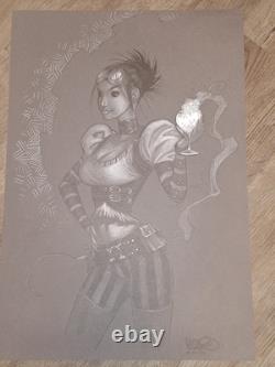 Original Art Lady Mechanika by Micah Gunnell Aspen Comics Dreamwave Productions