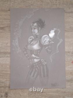 Original Art Lady Mechanika by Micah Gunnell Aspen Comics Dreamwave Productions