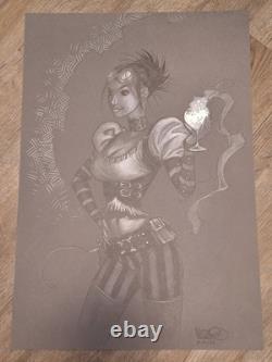 Original Art Lady Mechanika by Micah Gunnell Aspen Comics Dreamwave Productions