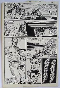 Original Art! PUNISHER # 20 page 10 Punisher in ACTION scenes! 129 1