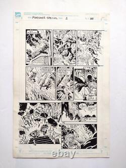 Original Art! PUNISHER No Escape Page 33 1990 action Punisher & U. S. Agent