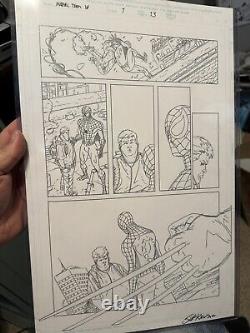 Original Art Published Marvel Team Up # 1 Page 13 Scott Kolins