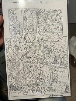 Original Art Published Marvel Team Up # 1 Page 19 Scott Kolins