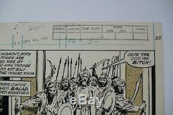 Original Art SAVAGE SWORD OF CONAN #58, pg 39 JOHN BUSCEMA pencil, TONY DEZUNIGA