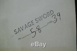 Original Art SAVAGE SWORD OF CONAN #58, pg 39 JOHN BUSCEMA pencil, TONY DEZUNIGA