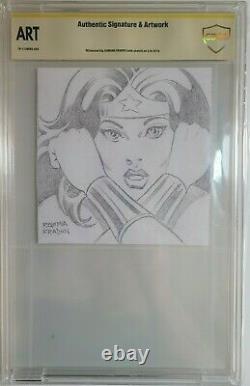 Original Art Sketch of Wonder Woman by Ramona Fradon CBCS AUTHENTIC (CGC) WOW