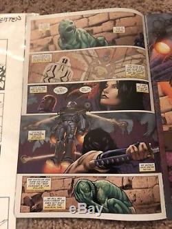 Original Art Uncanny X-Men #6 p. 1-Psylocke 2016 art by Greg Land & Jay Leisten
