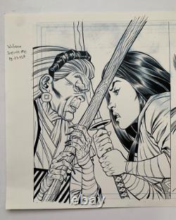 Original Art WOLVERINE JAPAN'S MOST WANTED Infinite #10, pgs 23-24, Paco Diaz Original Art WOLVERINE JAPAN'S MOST WANTED Infinite #10, pgs 23-24, Paco Diaz