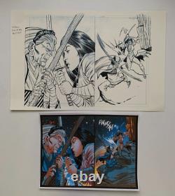 Original Art WOLVERINE JAPAN'S MOST WANTED Infinite #10, pgs 23-24, Paco Diaz Original Art WOLVERINE JAPAN'S MOST WANTED Infinite #10, pgs 23-24, Paco Diaz