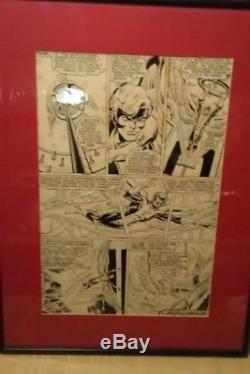 Original Art X Men #145 by Dave Cockrum featuring the Angel. Framed and matted