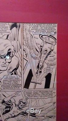 Original Art X Men #145 by Dave Cockrum featuring the Angel. Framed and matted