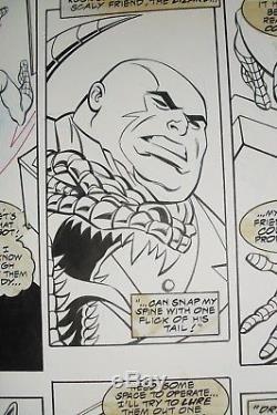 Original Art by ALEX SAVIUK signed ADVENTURES OF SPIDER-MAN #2, pg #2, Kingpin