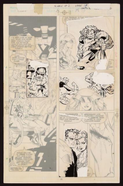 Original Art From Cable #2 (1993) Page 23 Pencils By Art Thibert