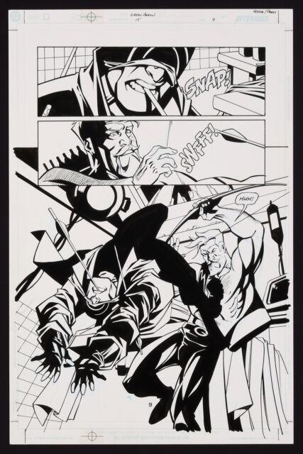 Original Art From Green Arrow #15 (2002) Page 9 By Phil Hester And Ande Parks