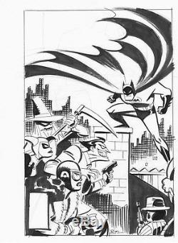 Original Bruce Timm BATMAN ADVENTURES ANNUAL 1 Cover PRELIM Harley Quinn JOKER