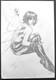 Original Carlos Silva Janet Van Dyne Wasp Pencil Pinup 11.5x17