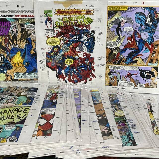 Original Comic Art Amazing Spider-man #379 Complete Color Guide Bob Sharen