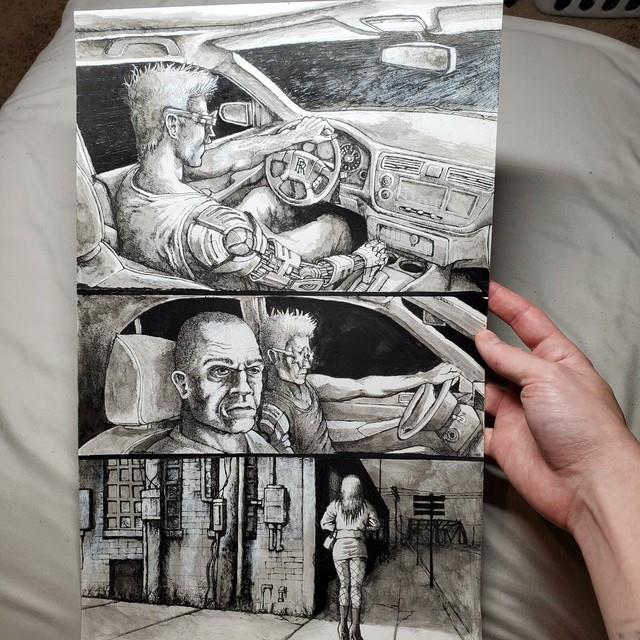 Original Comic Art By Henry Cox Pen And Ink Illustration
