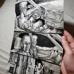 Original Comic Art By Henry Cox Pen And Ink Illustration