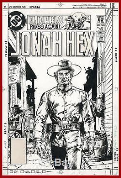 Original Comic Art Cover Jonah Hex #56 Tony Dezuniga Bronze Age 1981