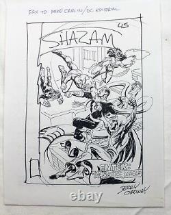 Original Comic Art Cover Shazam 45 Prelim by Jerry Ordway Signed