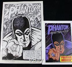 Original Comic Art Cover The Phantom by Lou Manna and Jimmy Janes Signed
