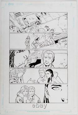 Original Comic Art DC's Steel (Ed Benes) 11 x 17 Issue #1, pg 19 Superman