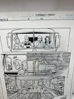 Original Comic Art Gi Joe Vs Transformers II Issue 2 Page 16 Su Seeley Pepoy