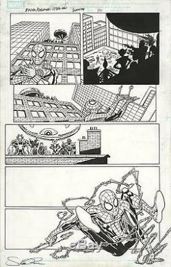 Original Comic Art Marvel Comics Marvel Adventures Spider-Man Page 20 Swinging