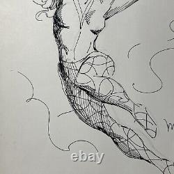 Original Comic Art Mera Marie Severin Sketch Inked 11x14 Aquaman 11 Artist DC