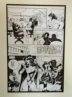 Original Comic Art Page-ADAM HUGHES-Penthouse ComiX. Sexy girl, nudity! Pin-Up