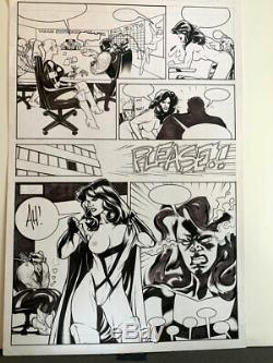 Original Comic Art Page-ADAM HUGHES-Penthouse ComiX. Sexy girl, nudity! Pin-Up