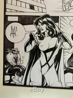 Original Comic Art Page-ADAM HUGHES-Penthouse ComiX. Sexy girl, nudity! Pin-Up