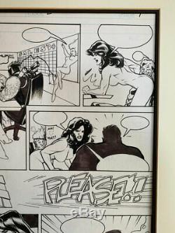 Original Comic Art Page-ADAM HUGHES-Penthouse ComiX. Sexy girl, nudity! Pin-Up