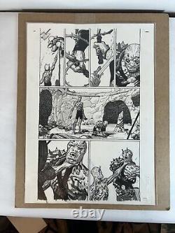 Original Comic Art Page BARBALIEN RED PLANET DARK HORSE COMICS Hernandez Walta