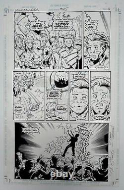 Original Comic Art Page by Jeff Moy & WC Carani Legionnaires 75 Page 11 WOW