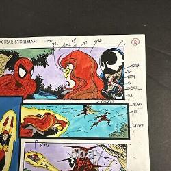 Original Comic Art Spectacular SPIDER-MAN #202 COLOR GUIDE Page 18 Bob Sharen