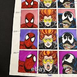 Original Comic Art Spectacular SPIDER-MAN #202 COLOR GUIDE Page 19 Bob Sharen