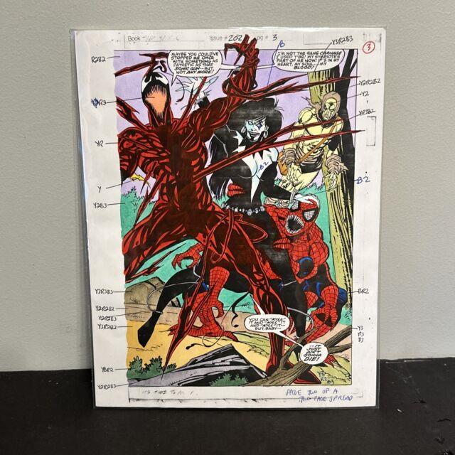 Original Comic Art Spectacular Spider-man #202 Color Guide Page 3 Bob Sharen